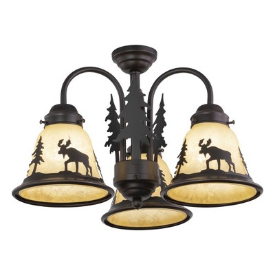 Vaxcel Yellowstone 3 - Light Chandelier in  Burnished Bronze