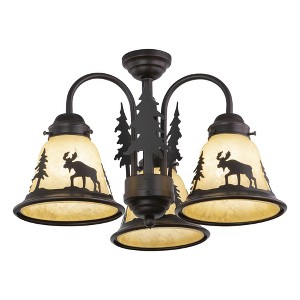 Vaxcel Yellowstone 3 - Light Chandelier in  Burnished Bronze - 1 of 4