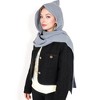 Anna-Kaci Women's Knitted Hooded Scarf with Versatile Design and Warm Ribbed Texture for Stylish Comfort and Winter Protection - 3 of 4
