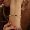 Dainty Gold Bracelet for Women 18K Gold Plated Tennis Evil Eye Cross Bracelet Trendy Classic Festival Jewelry Gifts - 3 of 4