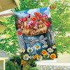 Briarwood Lane Spring House Flag 40x28 For Outdoor Bucket of Bunnies For Spring House Flag - 4 of 4