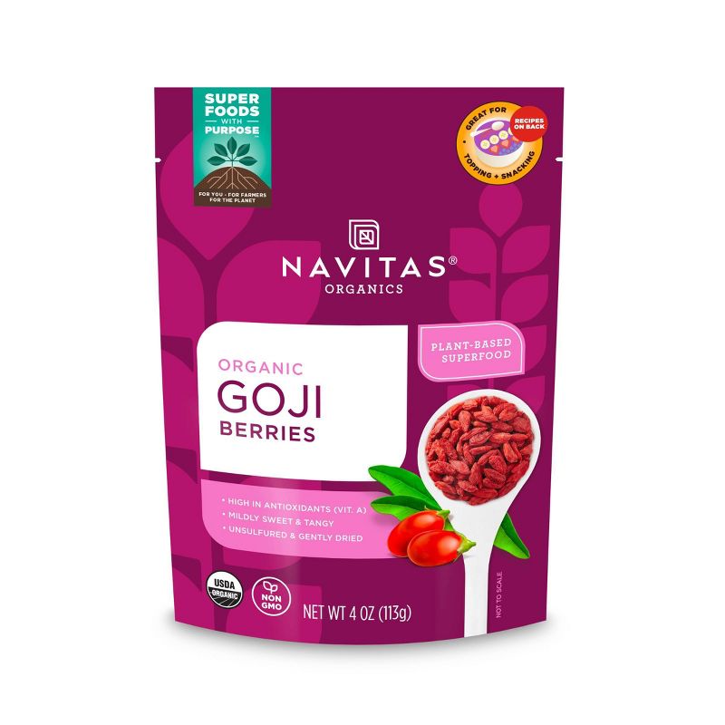 Navitas Organics Vegan Goji Berries - 4oz, 1 of 8