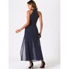 INSPIRE CHIC Women's Sleeveless Halter Neck Elegant Wedding Cocktail Dressy Jumpsuits - 3 of 4