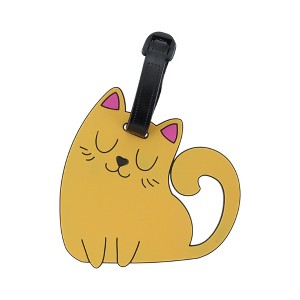 Unique Bargains Squinting Cat Luggage Tag 1 Pc - 1 of 4