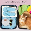 FASCINATE 2-Sided Rechargeable, Adjustable, Portable 1X/10X Magnifying Mirror with 3 Color Lights - 3 of 4