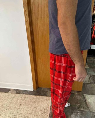 Men's Big & Tall Plaid Fleece Matching Family Pajama Pants