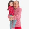 Primary Adult Organic Long Sleeve Henley Pj Top In Stripe (Unisex Fit) - 3 of 3