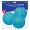 Beistle Lace Paper Lanterns, 8", (3/Pkg) - 3 of 4