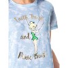 Disney Womens' Tinker Bell Pixie Dust Sleep Pajama Set Shorts Tie-Dye Multicolored - 3 of 4