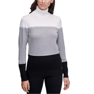 Calvin Klein Womens Colorblocked Pullover Sweater