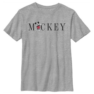Boy's Disney Mickey Mouse Minimalist Name T-Shirt - 1 of 4
