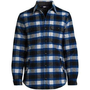 Lands' End Men's Super Brushed Shirt Jacket - 1 of 4