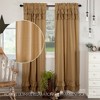 Simple Life Flax Khaki Ruffled Panel Set of 2 84x40  VHC Brands - 2 of 4