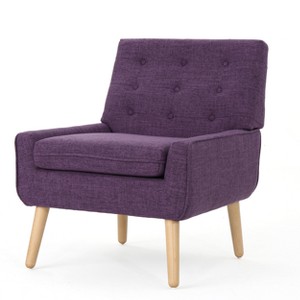 Eilidh Mid-Century Tufted Accent Chair - Muted Purple - Christopher Knight Home