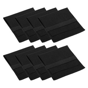 Unique Bargains Microfiber Portable Jewelry Pouches with Band for Necklace Bracelet 3.94x3.94" 8 Pcs - 1 of 4