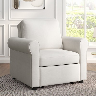 Whisen Convertible Pull Out Sofa Bed & Sleeper Chair, Adjustable Backrest with Thicked Cushions
