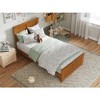 AFI Furnishings Madison Twin Foundation Bed with Matching Footboard, Light Toffee - 4 of 4