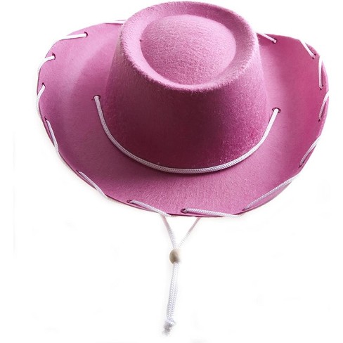 Zodaca Felt Cowboy Hat For Women, Western Pink Cowgirl Hat For Halloween  Costume, Birthday, Bachelorette Party, Adult Size : Target