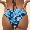 Women's Alluring Paisley Print Scalloped Mid-Rise Bikini Bottoms - Cupshe - 4 of 4