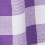 purple orchid buffalo plaid