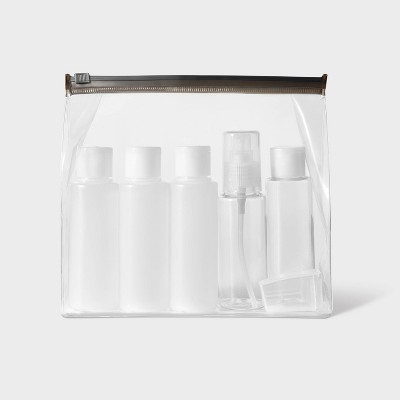 Great Choice Products 6 Pieces Zippered Storage Bags Clear Pvc