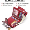 BEAFUP Wallet for Women - RFID Blocking Bifold Leather Wallet with 16 Card Slots & Zipper Pocket,Easy-to-Use - 2 of 4
