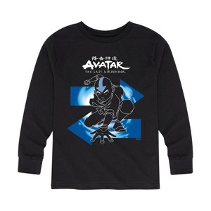 Boys' - Avatar: The Last Airbender - Aang Arrows Long Sleeve Graphic T-Shirt - 1 of 4