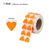 Unique Bargains Self-Adhesive Heart Decorations Sticker for Envelope Wedding 2000 Pcs - 2 of 4