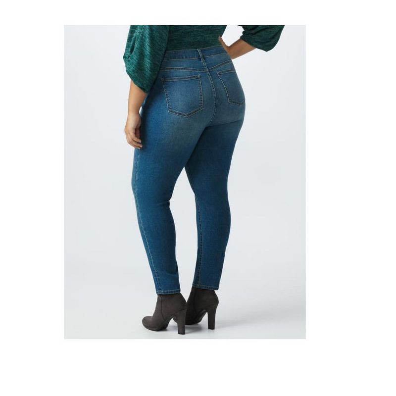 DressBarn Women's Plus Westport Signature High Rise 5 Pocket Skinny Jeans with Hidden Tummy Solution, 2 of 3