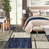 Washable Area Rug – Modern Geometric Low Pile Carpet, Non-Slip Stain-Resistant Accent for Living Room, Bedroom, Dining Room - 2 of 4