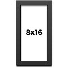 PosterPalooza | Panoramic Flat Black Picture Frame - UV Acrylic, Foam Board Backing, Hanging Hardware - 2 of 4