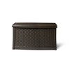 Suncast Resin Coffee Table with Storage & Suncast Resin Wicker 33 Gal. Trash Can - 3 of 4