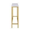 Carolina Living Stella Slim Console Table White/Gold: Chic Entryway Furniture, Non-Toxic MDF & Metal Frame - 4 of 4