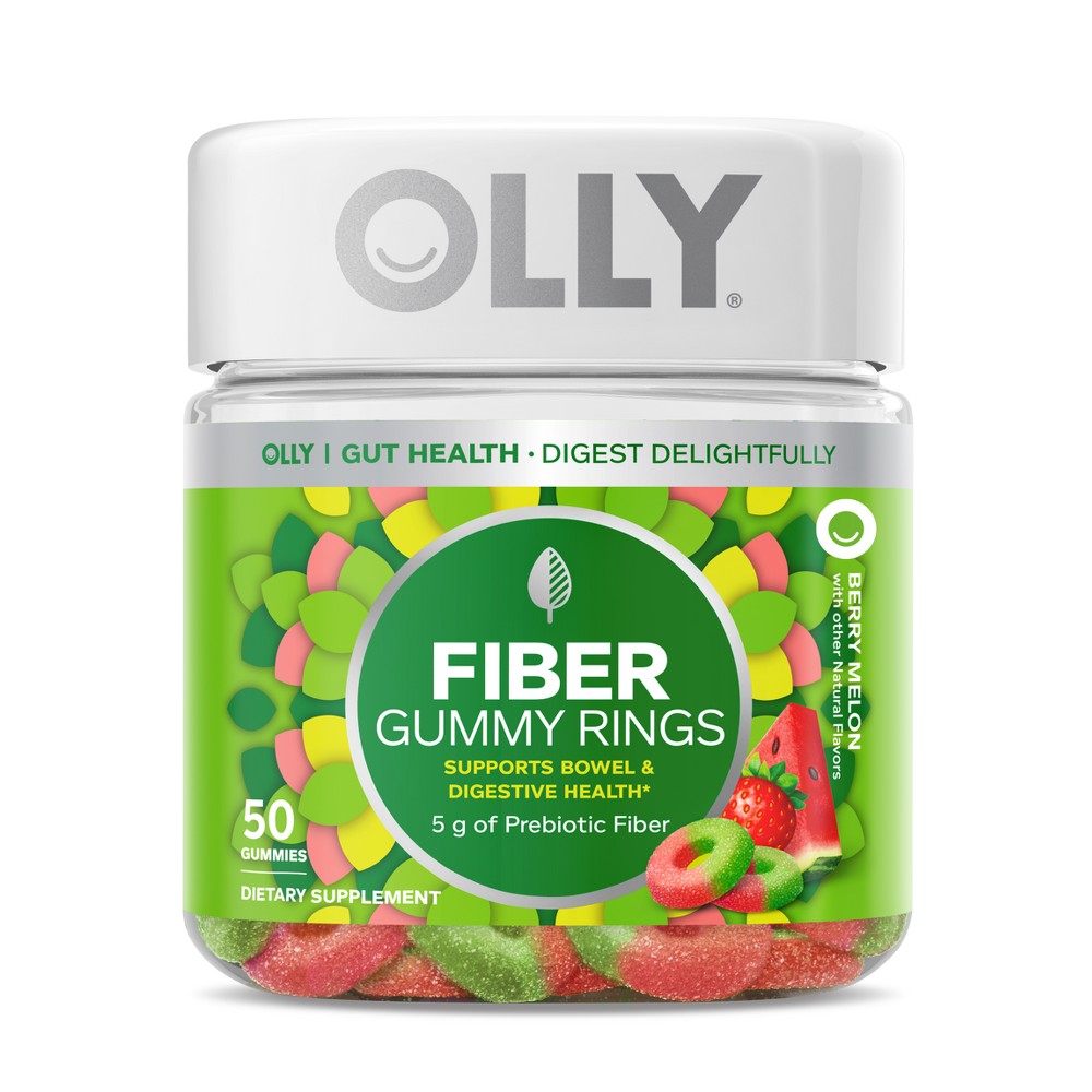 OLLY Fiber Digestive Gummy Rings - 50ct