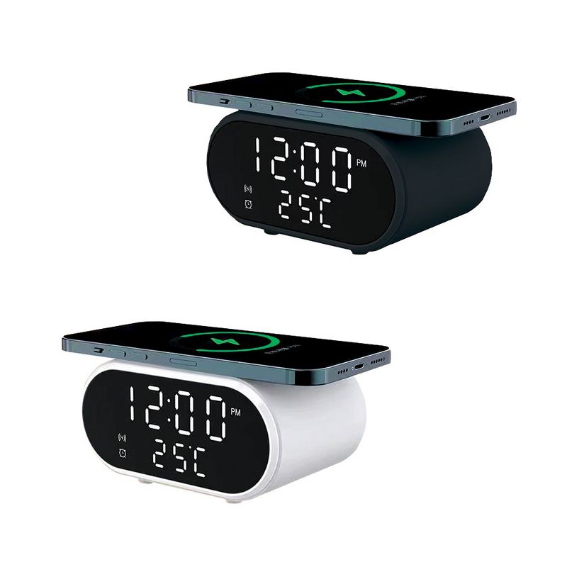 ZTECH Wireless Charger Clock for iPhone and Samsung Galaxy, 2 of 4