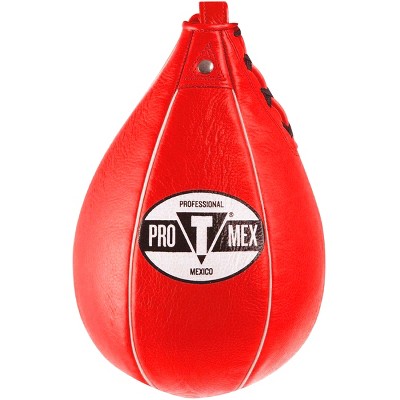 Title Boxing Leather Speed Bag - Small - Red - (6 x 9)