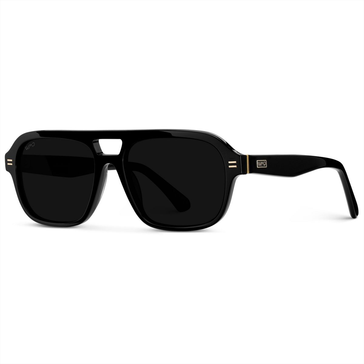 WMP Eyewear Womens Polarized Sleek Double Bridge Aviator Sunglasses - thumbnail 2