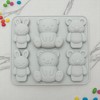 Unique Bargains Candy Mould 6-Cavity Cute Cartoon Candy Mould Hand Wash 6.26"x5.55"x0.75" 1 Pc - 2 of 4