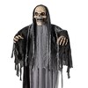 Standing Up & Down Black & Gray Skeleton Reaper Halloween Decoration, 6 Ft. - 3 of 4