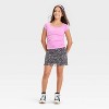 Girls' Short Cap Sleeve Side Shirred T-Shirt - art class™ - 3 of 3