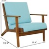 FONTOI Accent Chairs, Recliner Chair with Angled Back, Lounge Chair with Fixed Arm for Home Office, Blue, 29.9"*31.9"*33.5" - 2 of 4