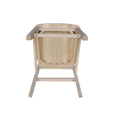 Adjustable Natural Parawood Mission 24" Counter Stool