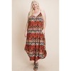 Slickblue Plus Size Tie Dye Ombre Damask Print Cami Maxi Dress with Side Pockets, 1XL-3XL - 2 of 4