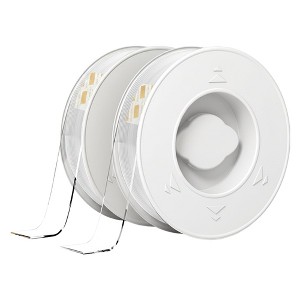 Itopfox 2 Rolls Heavy Duty Double Sided Tape - Removable Mounting Adhesive for Posters, Carpets, Pictures - Clear Strong Nano Tape for Walls, Glass - 1 of 4