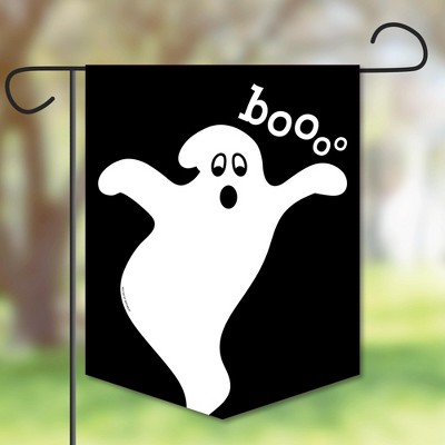 Big Dot of Happiness Spooky Ghost - Outdoor Lawn and Yard Home Decorations - Halloween Party Garden Flag - 12 x 15.25 inches