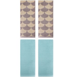 REGALWOVEN 4 Pcs Cotton Bathroom Decorative Hand Towels - 1 of 4