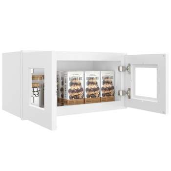 HOMLUX 24-in W X 12-in D X 12-in H in Shaker White Plywood Wall Kitchen Cabinet