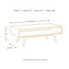 Cocktail Table Brown - Signature Design by Ashley: Mid-Century, Living Room, Open Shelf Storage - 3 of 3