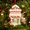 Gloria Duchin Clay Frosted House Tree Ornament Candy Cane Poles - 2 of 2