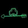 20" LED Green Neon Style Shamrock Sign - National Tree Company - 4 of 4